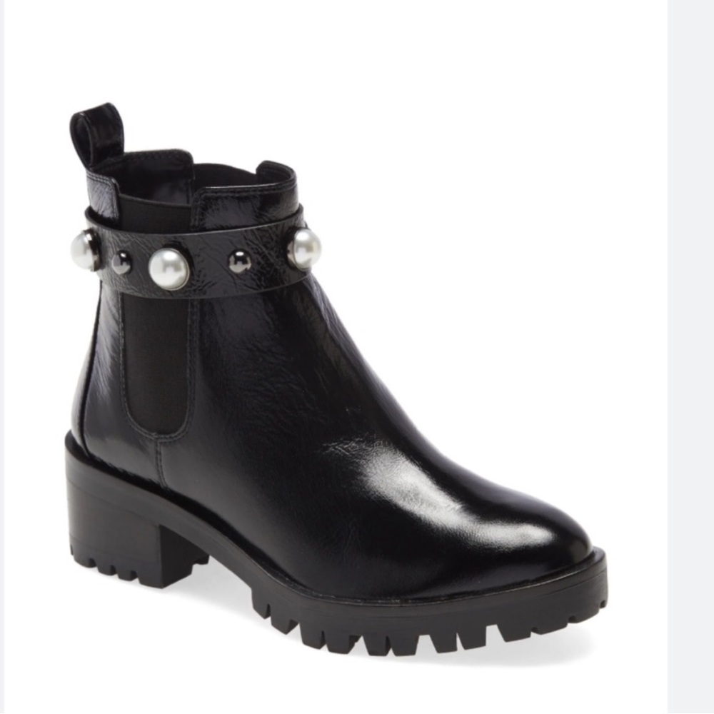 Karl Lagerfeld Paris Studded Chelsea Boots - 8.5